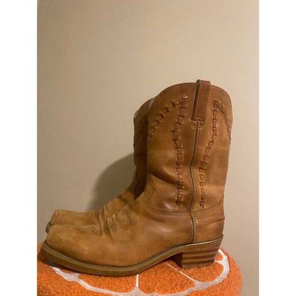 Durango woven leather mens cowboy western boots size 10 D * main image 8